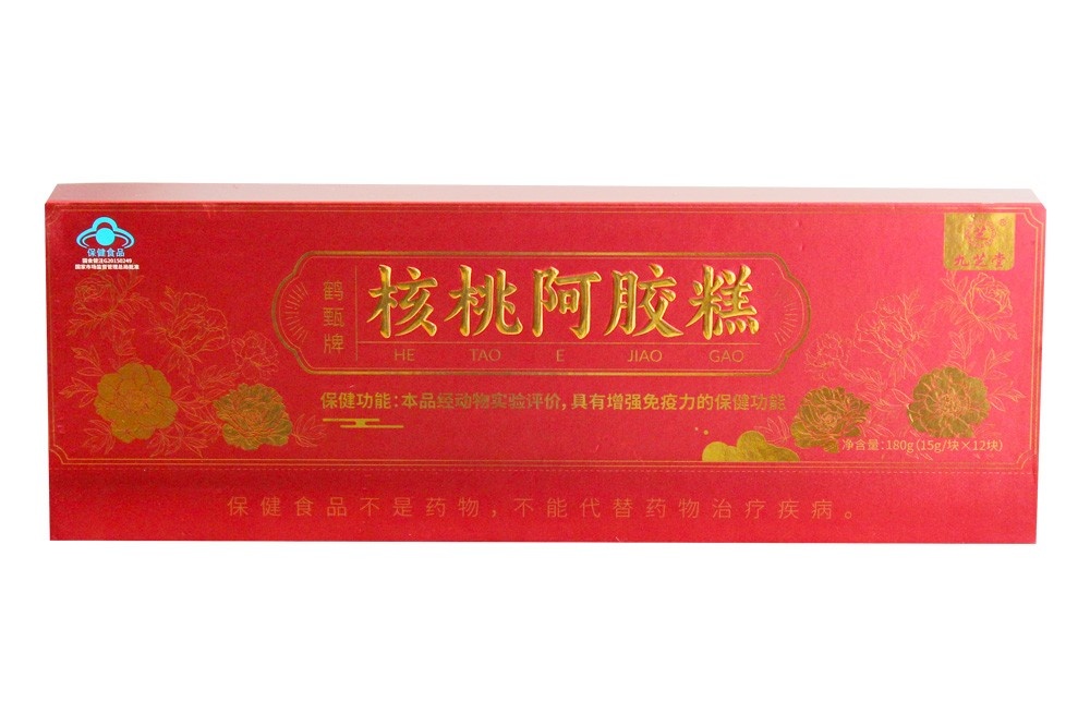 九芝堂鶴甄牌核桃阿膠糕180g/盒